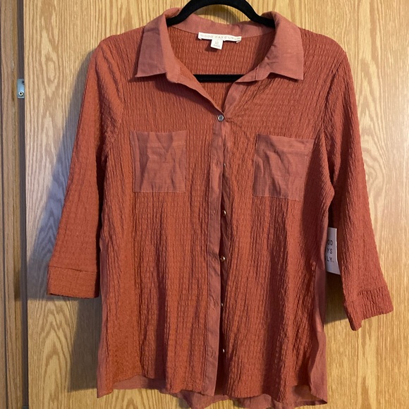Women's Button Down Shirt in Rust by Universal Thread - Picture 1 of 3